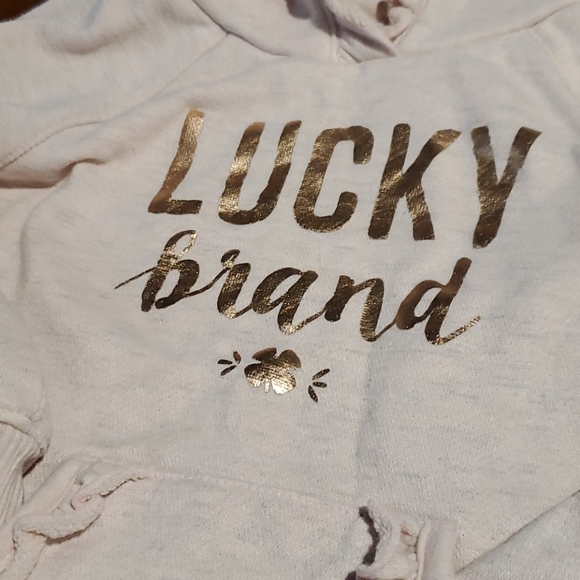 Lucky Brand Sweatsuit 24 Months Toddler Girls Pink - Picture 5 of 10